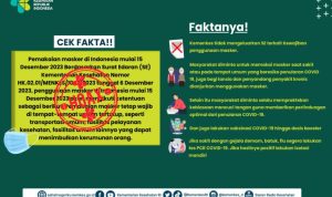 Cek Fakta Surat Edaran Kementrian Kesehatan RI. (Foto: Kemenkes RI)