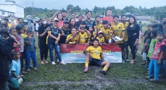 Uemagali Betalemba tim juara 1 Madago Raya Cup 2024. (Foto: Satgas Madago Raya)